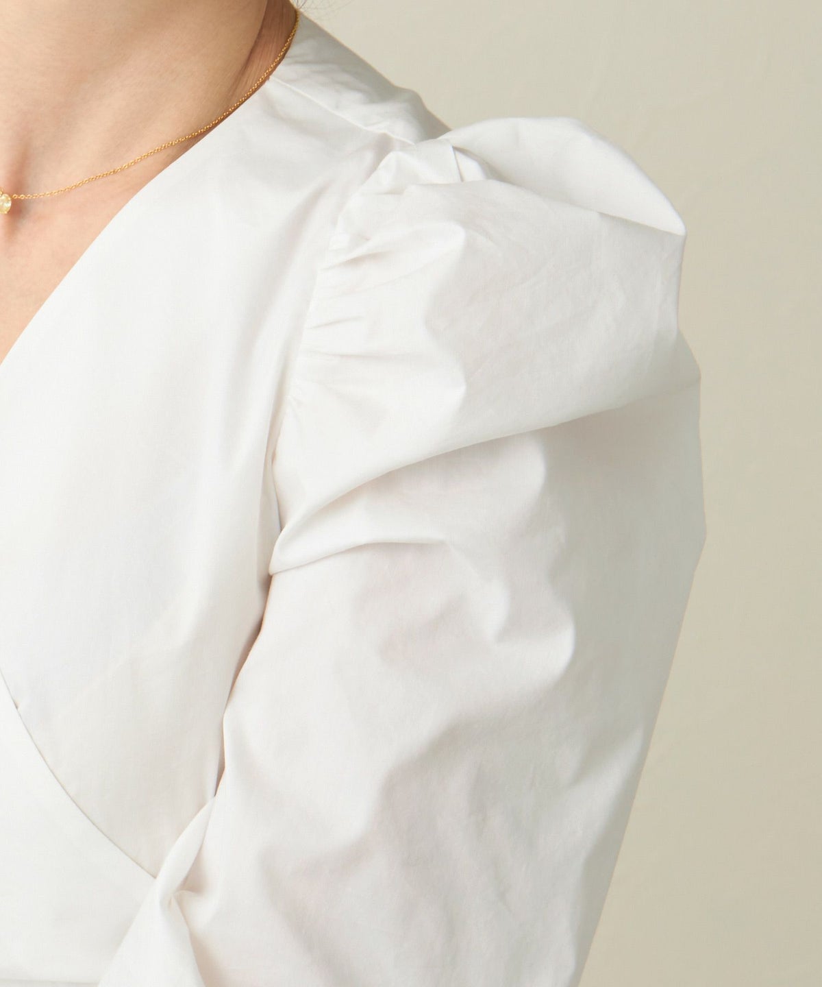 手洗い可/トップス/ブラウス/長袖/カシュクール/ペプラム/リボン/大人/上品/可愛い