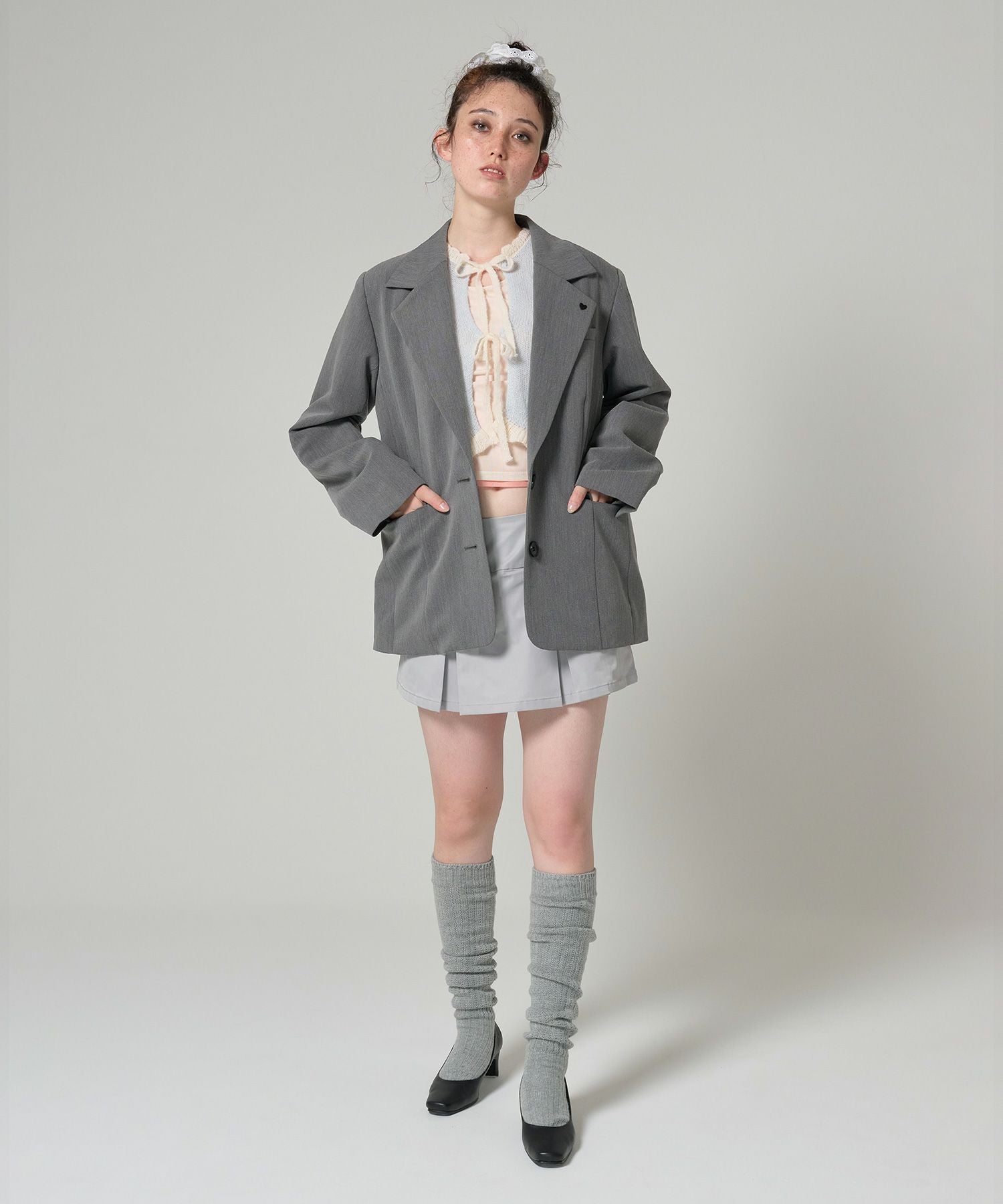 Special-Price-SALE ハート刺繍入り テーラードジャケット TINA：JOJUN