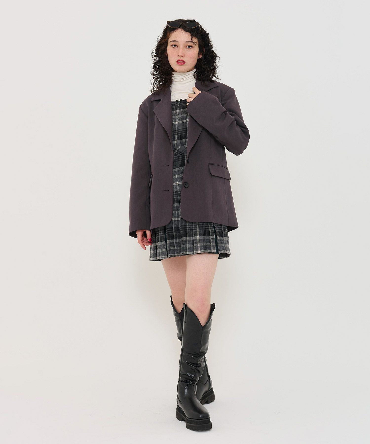 ハート刺繍入り テーラードジャケット TINA：JOJUN 全2色｜tnj211-0803
