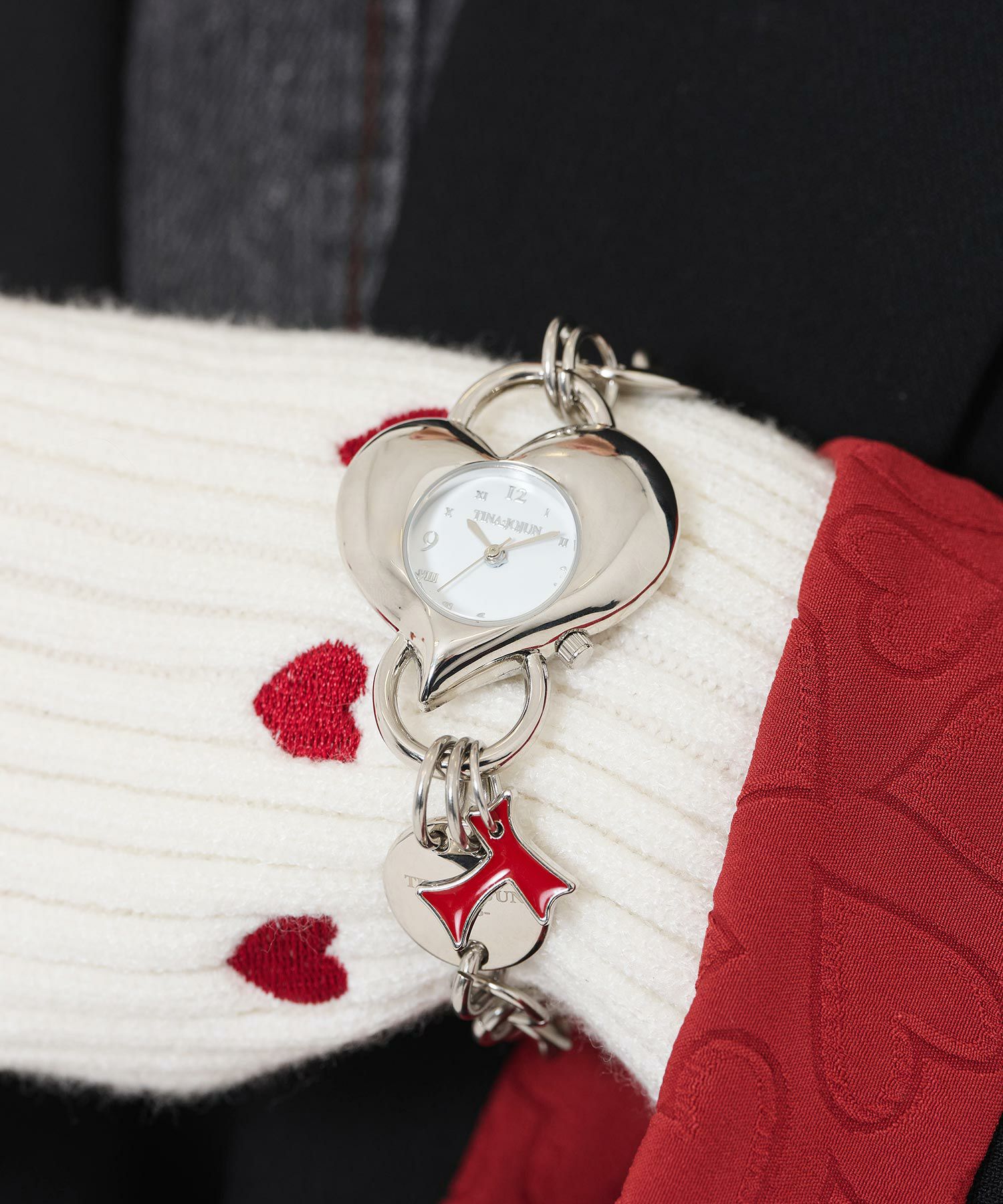 ハート型 時計ブレスレット TINA：JOJUN 全1色｜tnj915-0801【4】