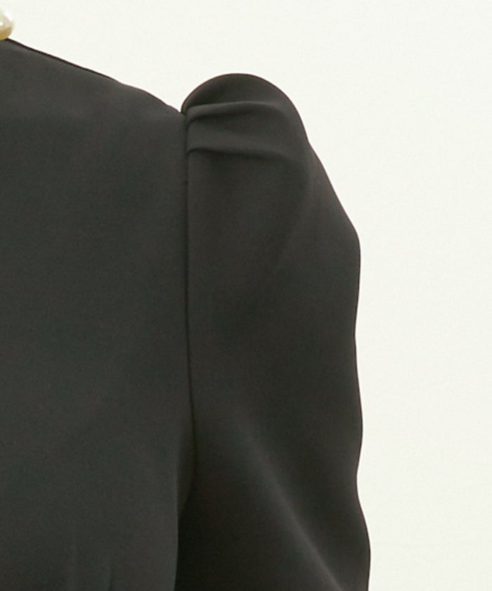 オケージョン/Iライン/アシメパール/アシンメトリー/ポケット/美ライン/肩タック/上品/タイト