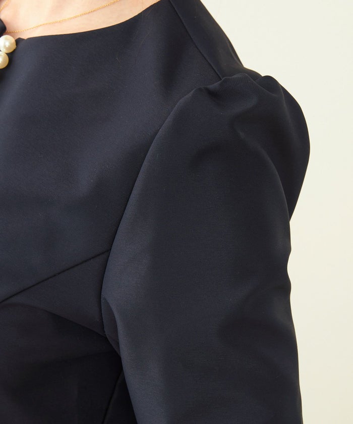 手洗い可/トップス/ブラウス/長袖/オケージョン/パール/綺麗め/ペプラム/大人/上品/可愛い