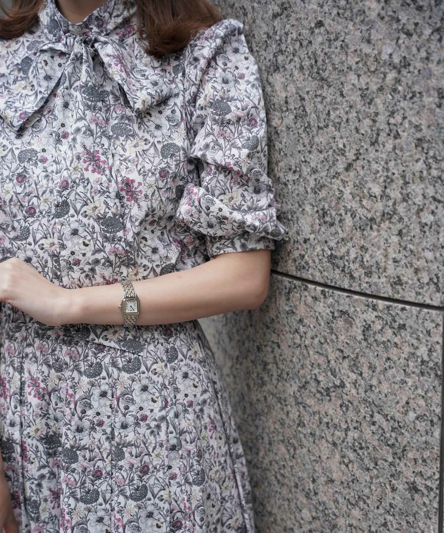 リバティ ボタニカル柄 2way リボンタイ ブラウス HUIT 全2色｜hit811