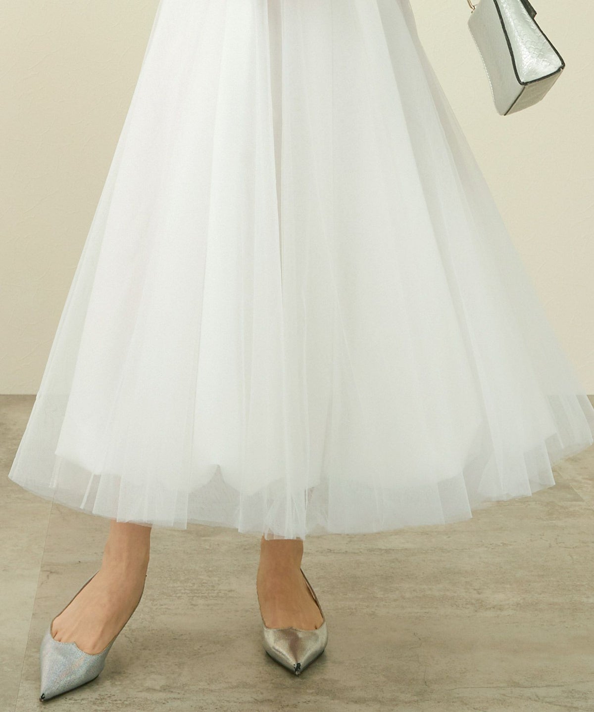 手洗い可/ボトムス/スカート/チュール/バルーン/ホック&ファスナー/大人/可愛い/上品