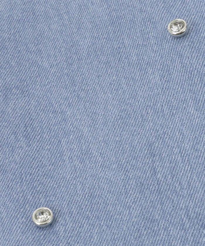 手洗い可/ボトムス/パンツ/デニム/ジーンズ/ラインストーン/女性/大人/可愛い/