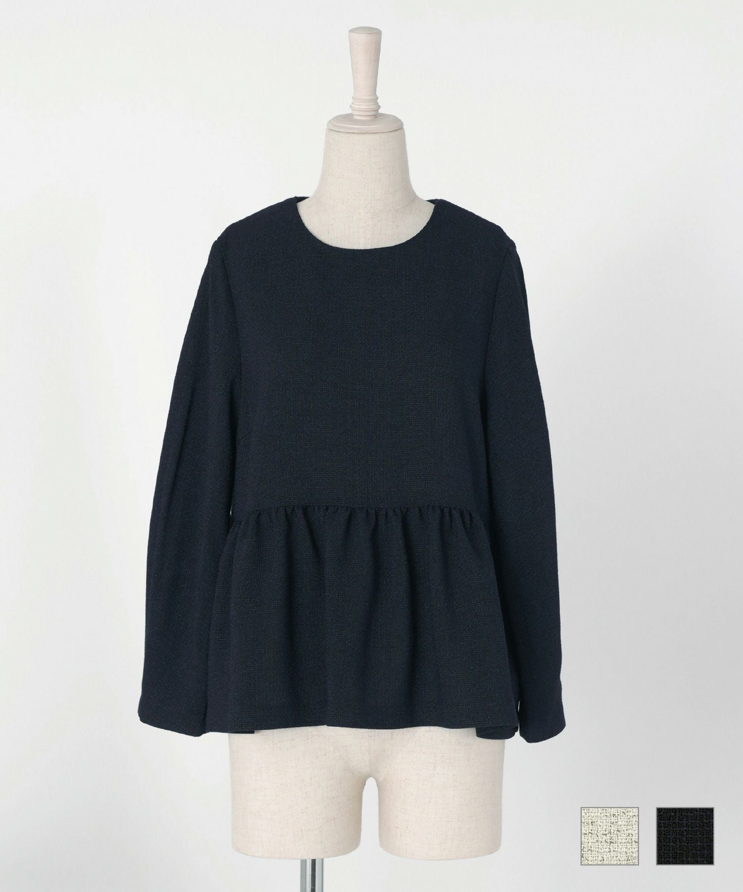 セレクト オケージョン ツイード ペプラム トップス HUIT 全2色