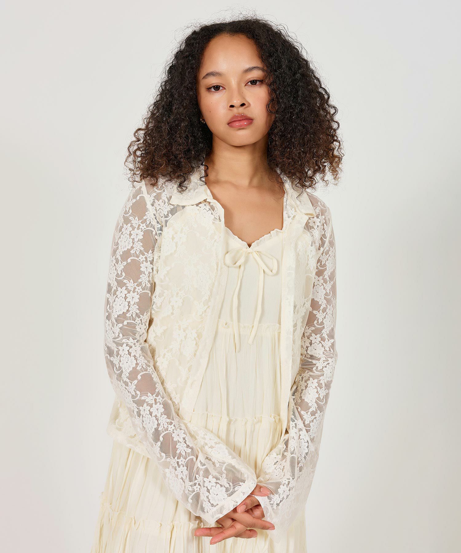 カットレース シアートップス TINA：JOJUN 全2色｜tnj511-0815【3】