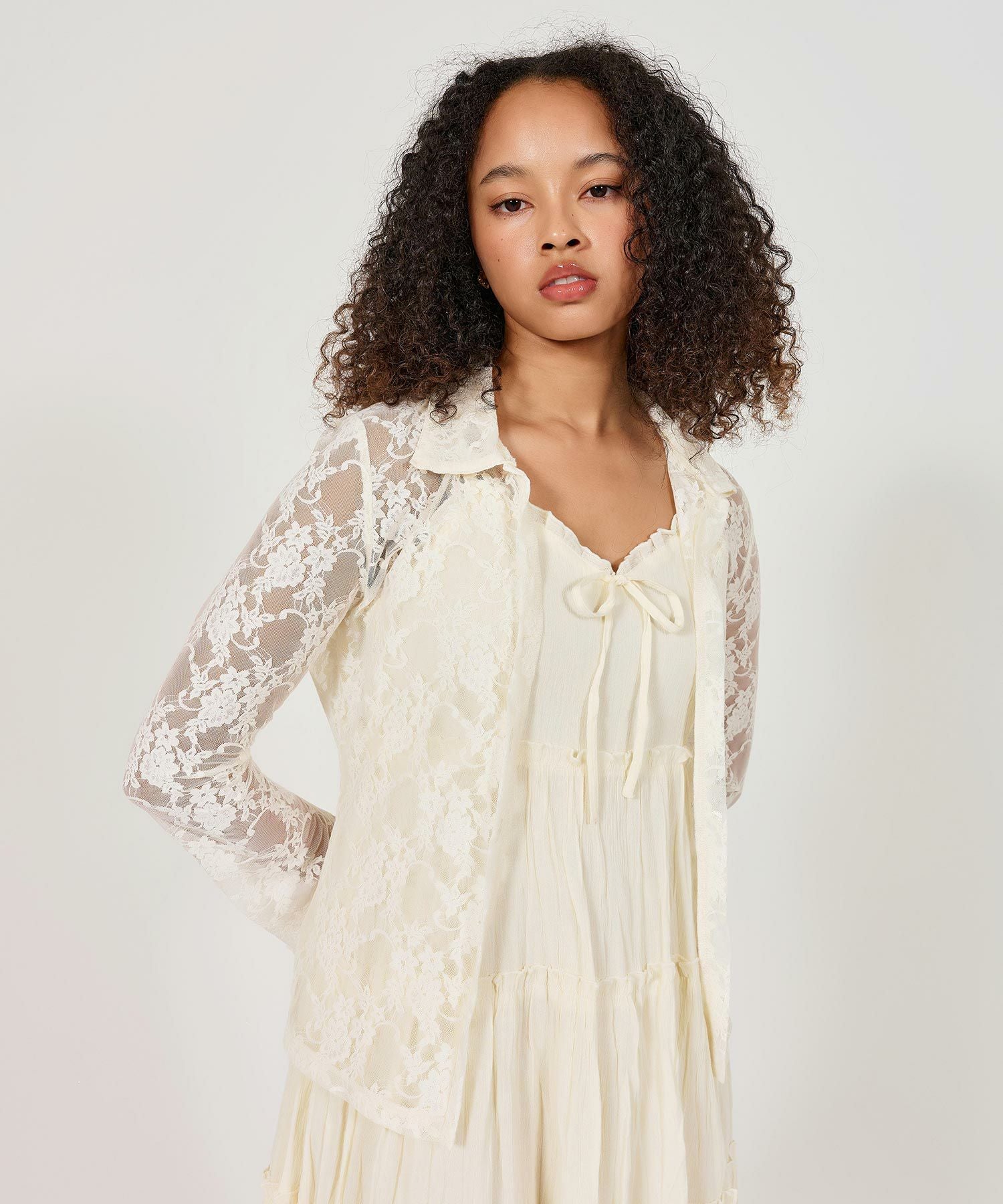 カットレース シアートップス TINA：JOJUN 全2色｜tnj511-0815【3】