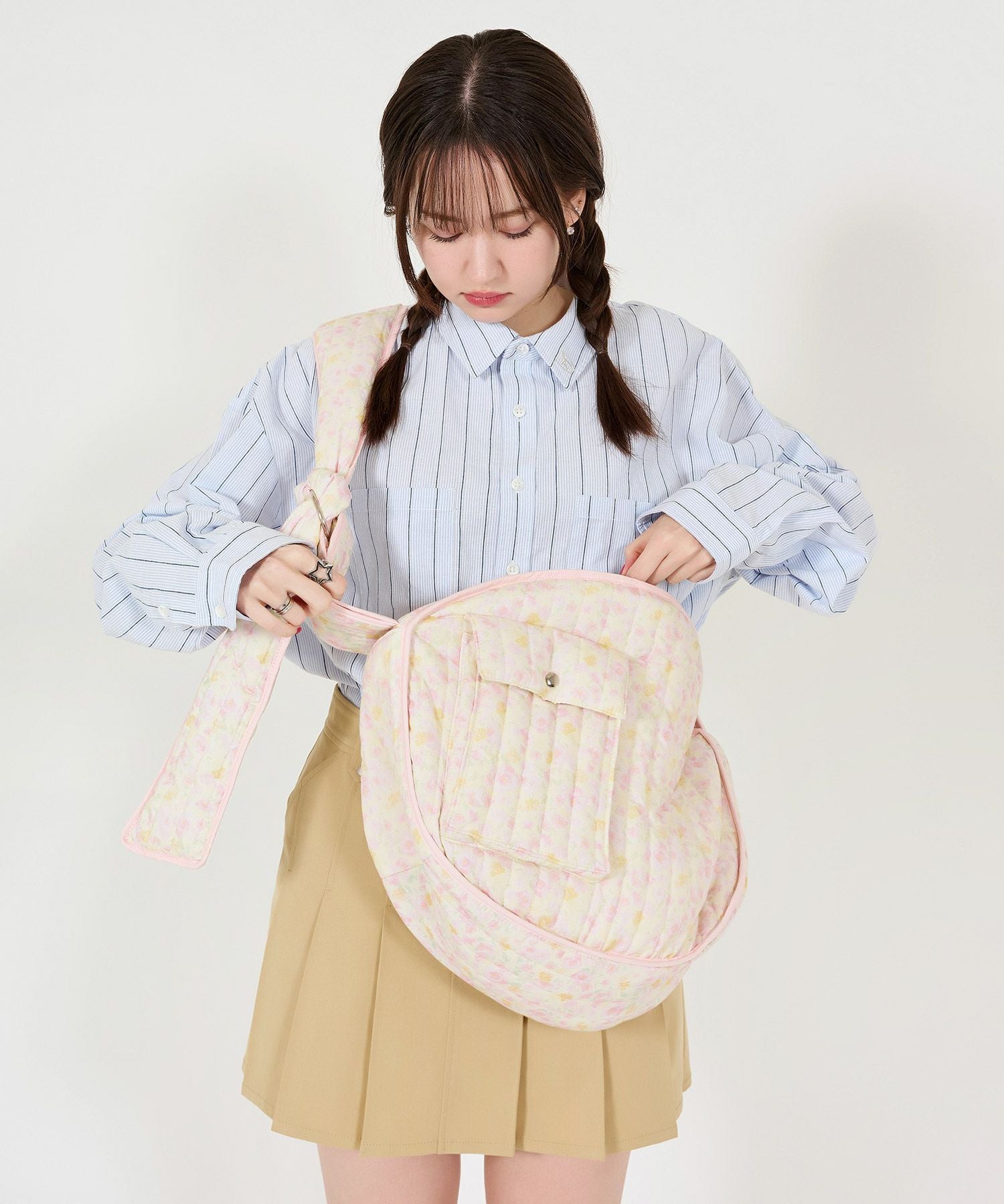 花柄 パデッドバッグ TINA：JOJUN 全3色｜tnj912-0814【6】