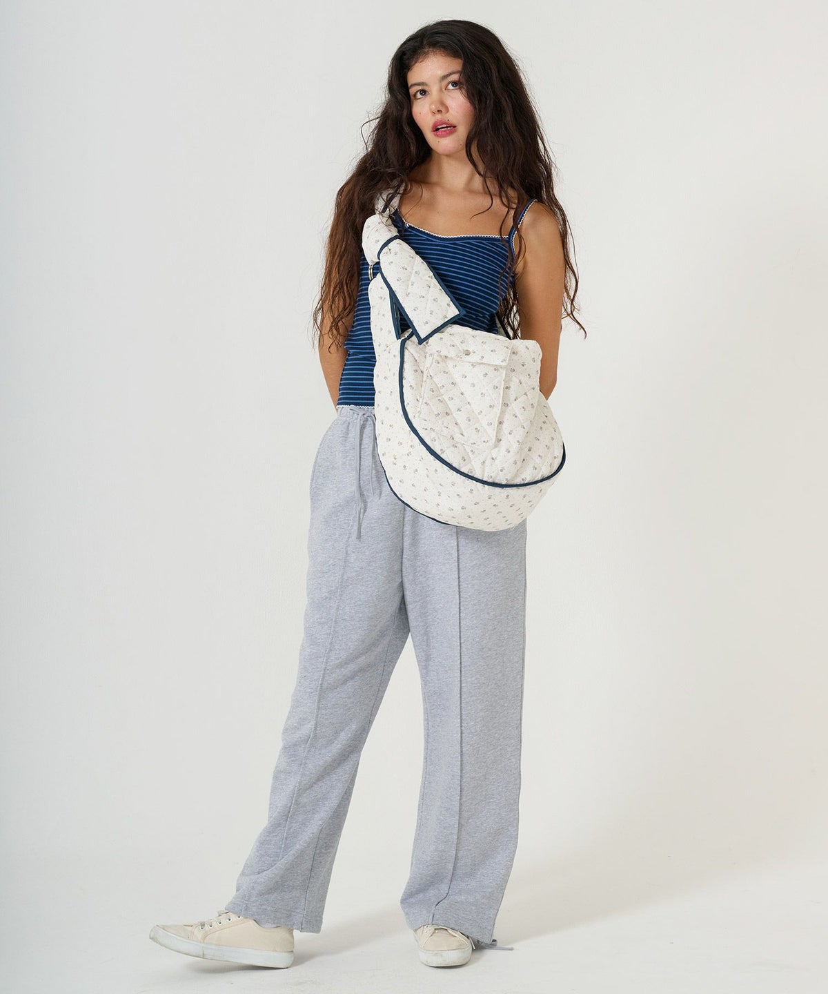 バッグ/パデッドバッグ/花柄/ショルダー