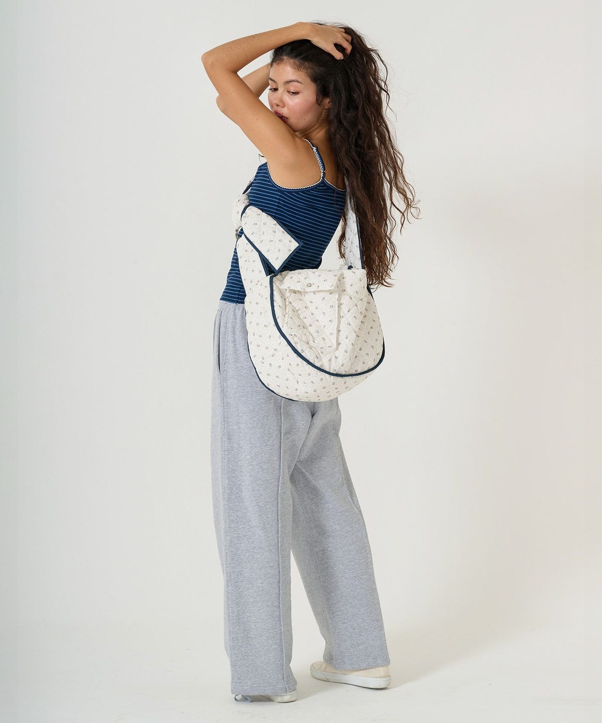 バッグ/パデッドバッグ/花柄/ショルダー