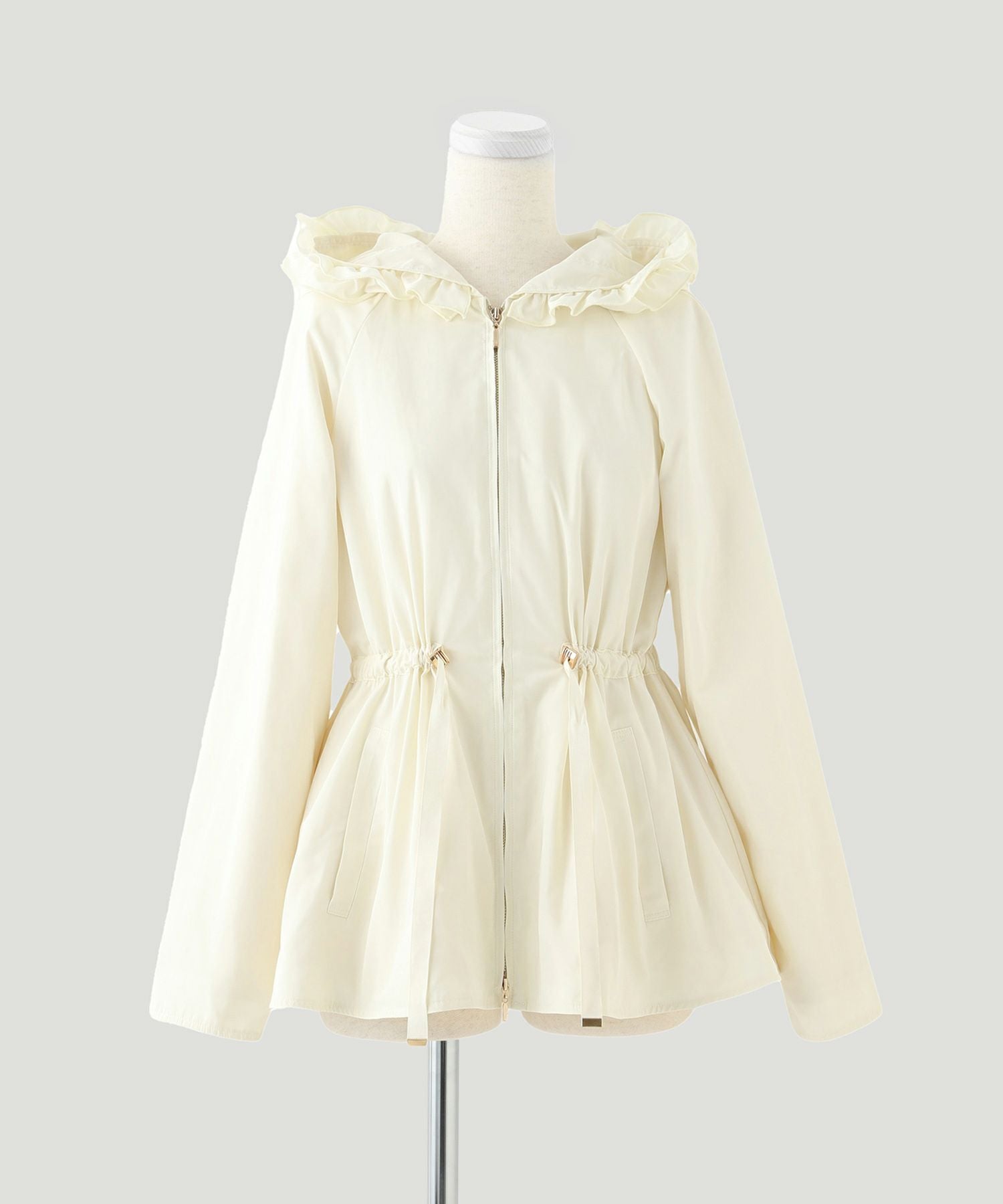 マウンテンパーカー フリル ジョイントスペース ペプラム ジャケット HUIT ペプラム マウンテンパーカー HUIT 全2色｜hit211-0067【5