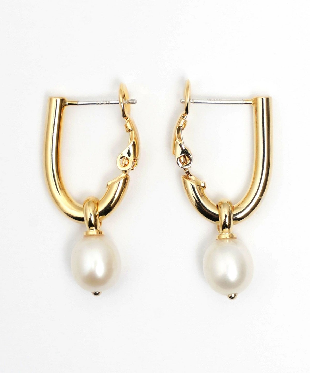 シンプル ドロップ ピアス Simple Drop Pierce 真鍮 チタンポスト 淡水パール シンプル ドロップ ピアス Simple Drop Pierce （Liala）