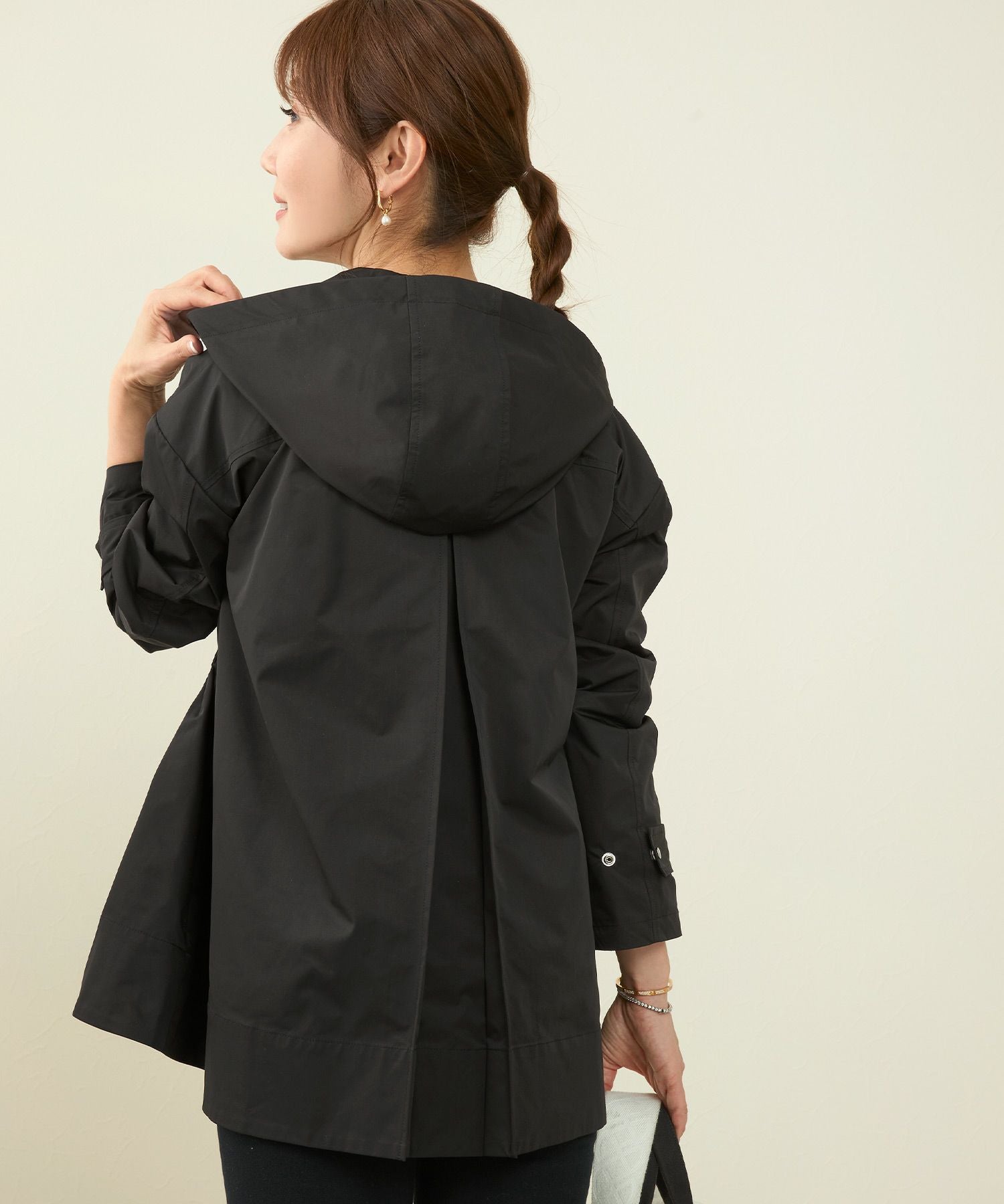 撥水加工 ドロスト フード付きZIP UP ジャケット Liala×PG 全2色