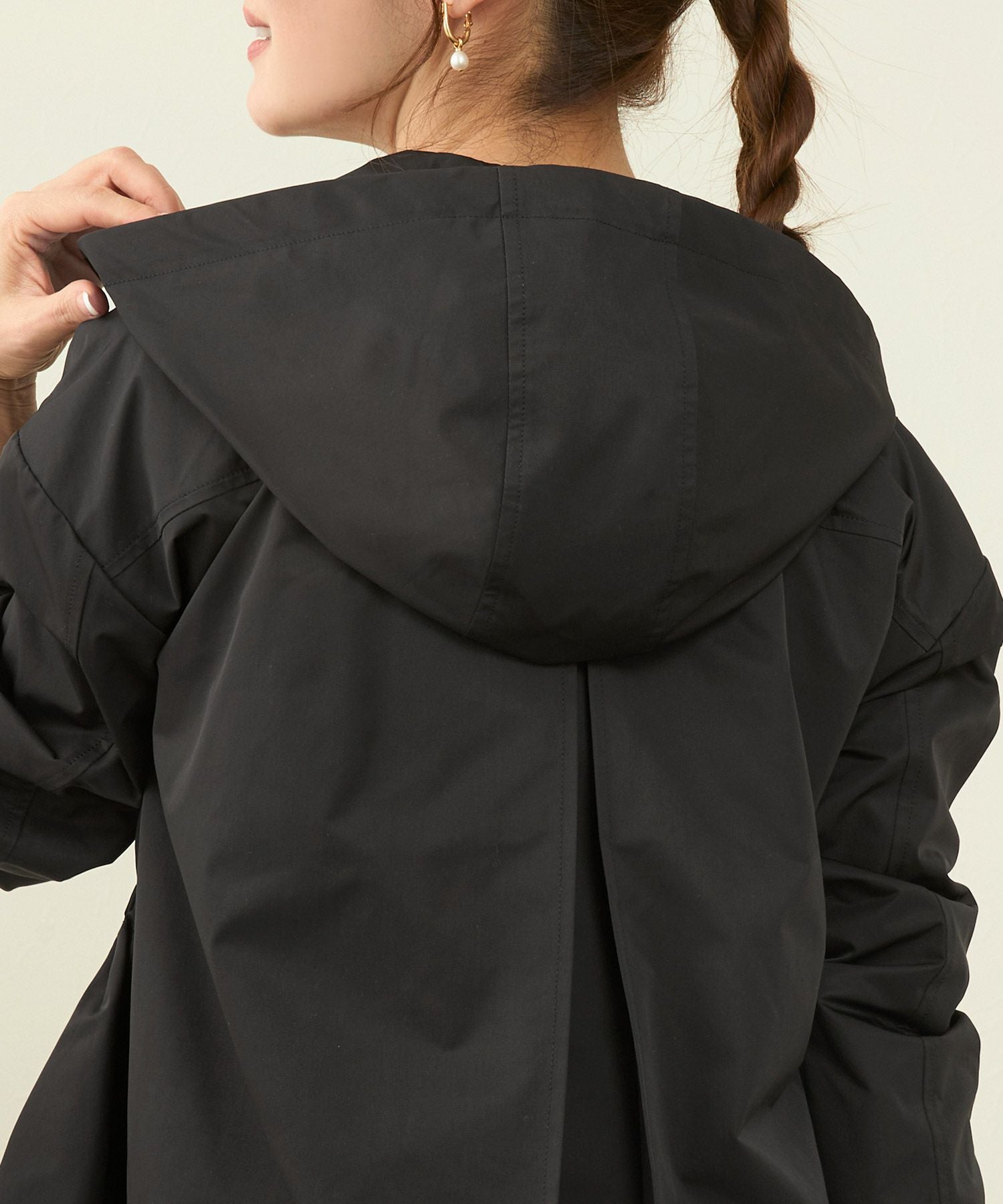 撥水加工 ドロスト フード付きZIP UP ジャケット Liala×PG 全2色