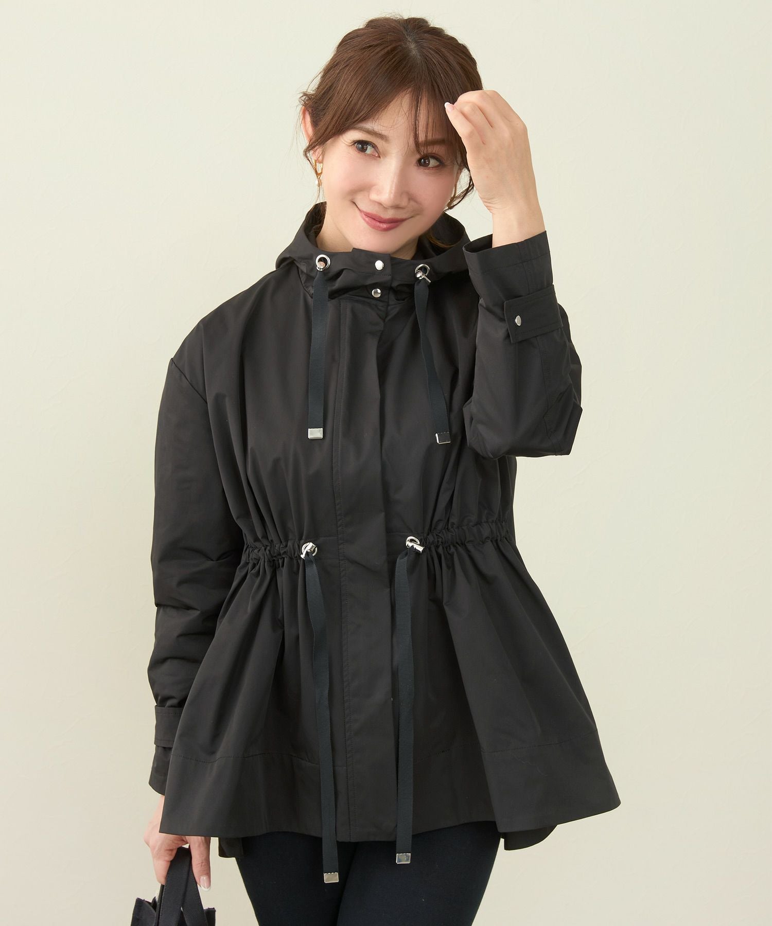 撥水加工 ドロスト フード付きZIP UP ジャケット Liala×PG 全2色