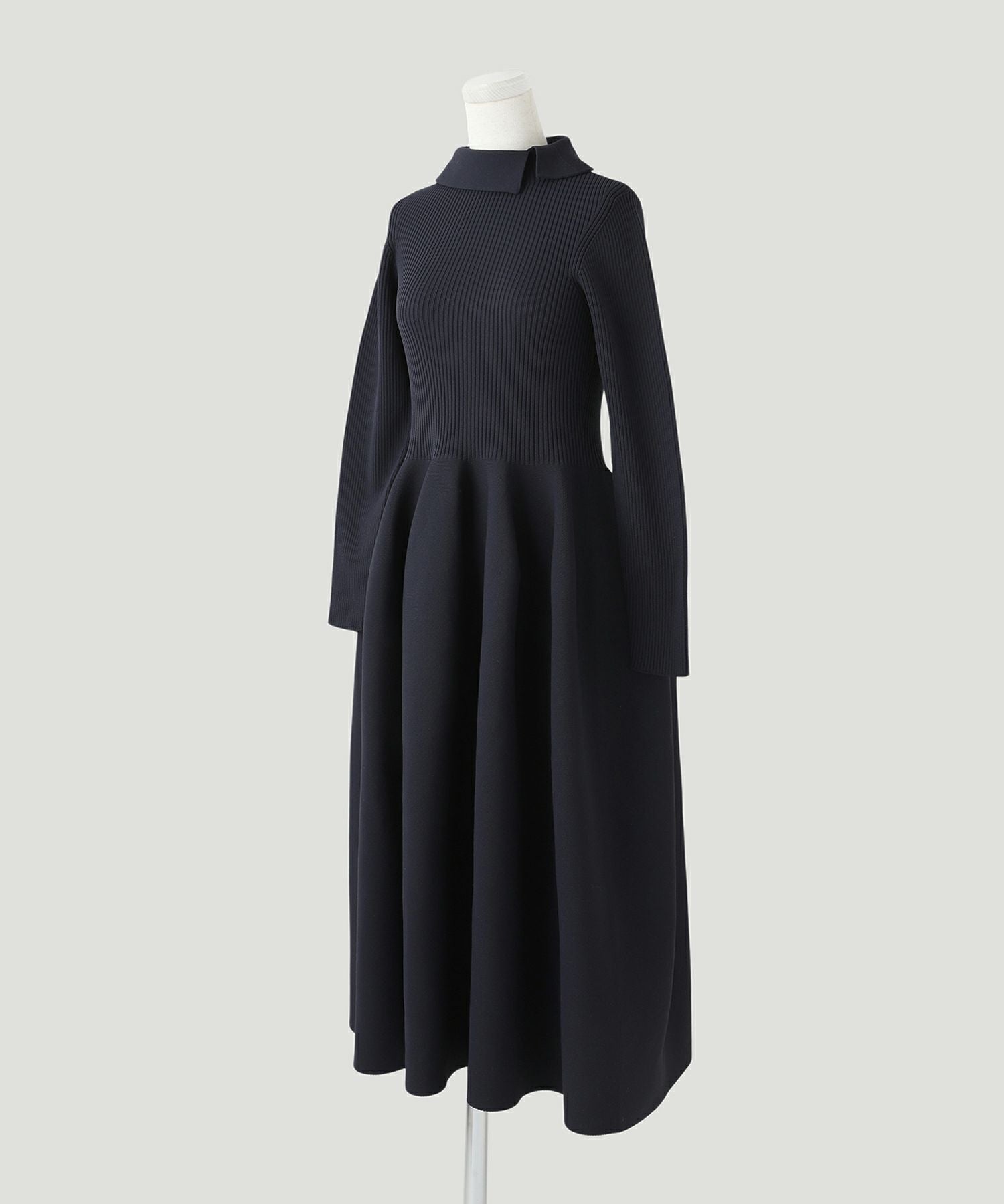 襟付き ホールガーメント ニット ワンピース HUIT 全3色｜hit311-0060