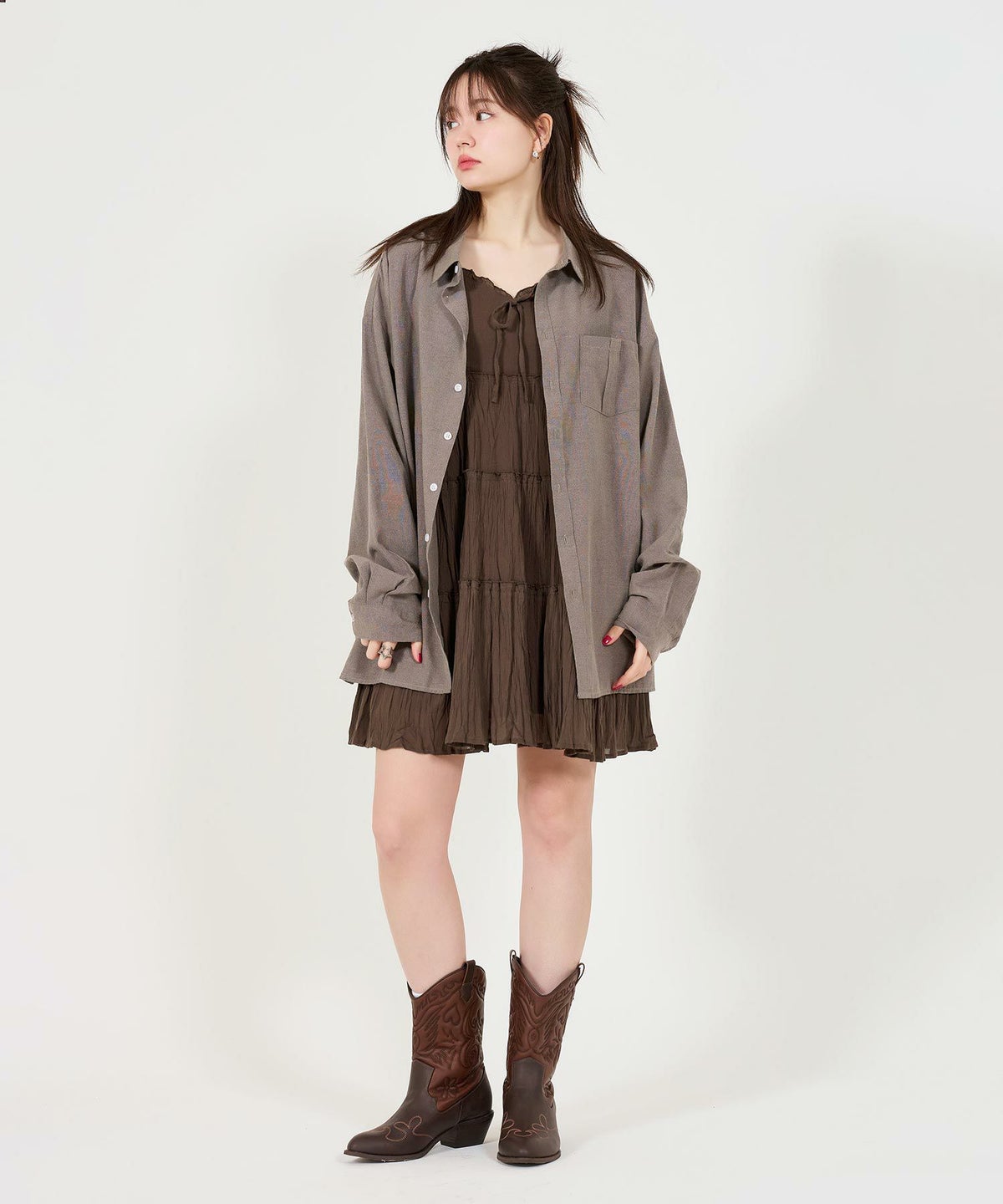 ワンピース/キャミソール/キャミワンピース/ティアードワンピース