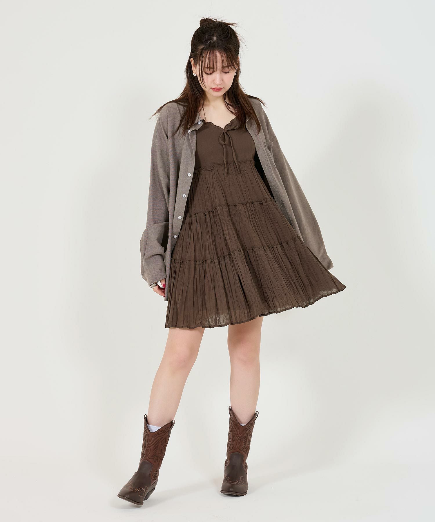 茶色オシャレな
ソファー2p ◇シルキープレーンクロスパンツ（5316130325） | ADORE