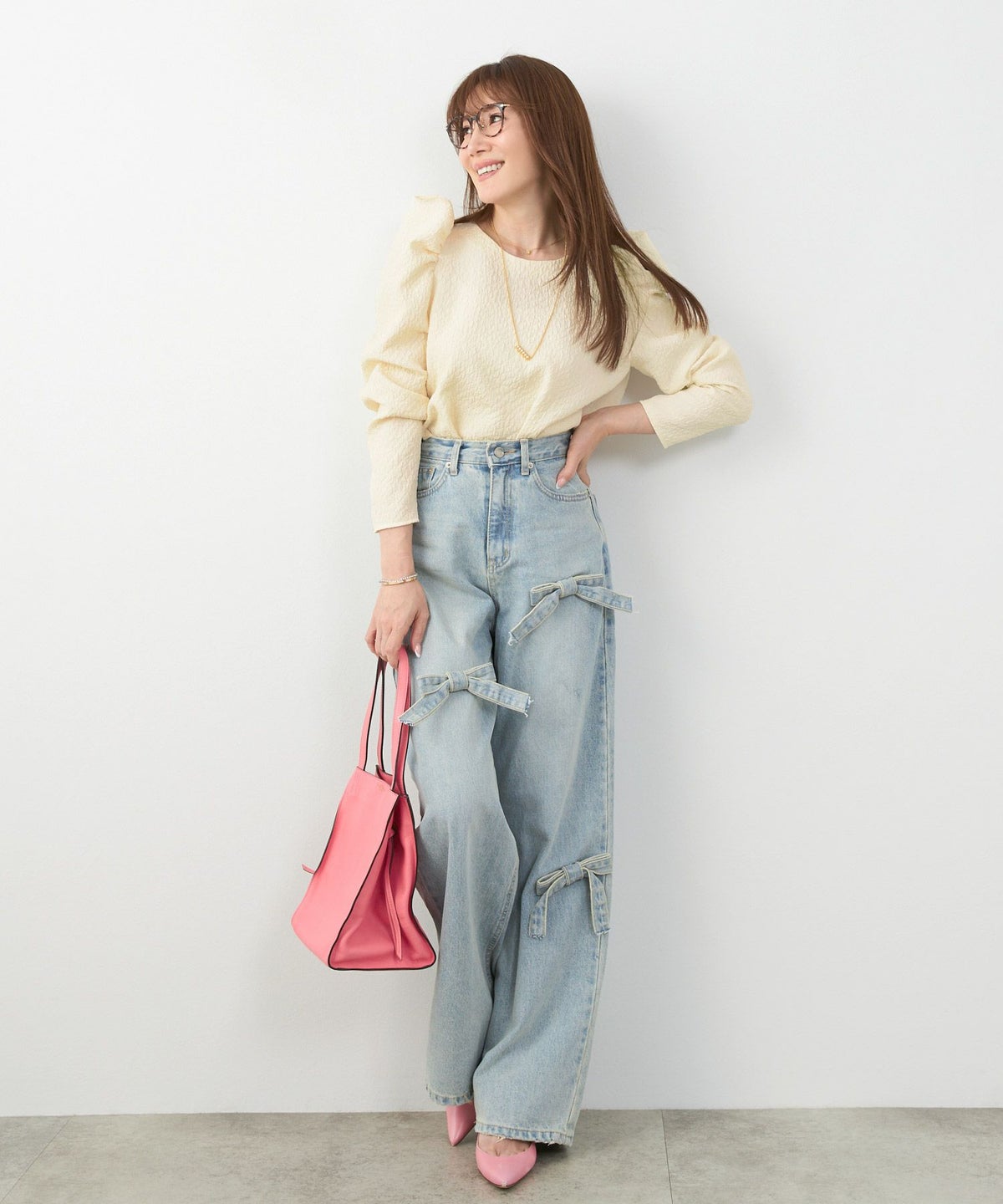 新色追加手洗い可日本製トップスレディースオフィスかわいいきれいめおしゃれ春白黒ジョイントスペース