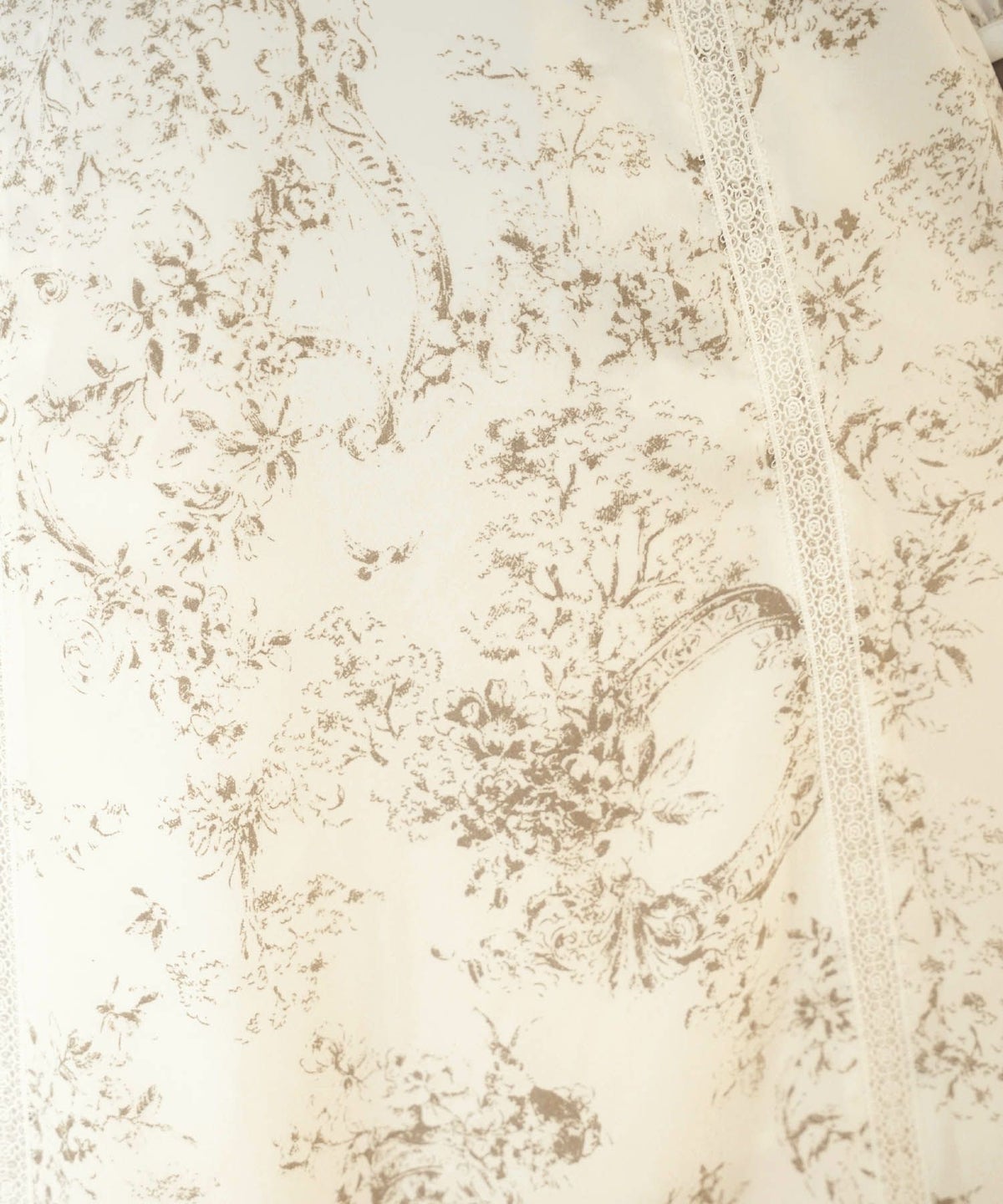 レディース/ワンピース/花柄/フラワー/長袖/Vネック/レース/上品/エレガント/ハイウエスト/春/秋/ブルー/ベージュ/クラシックブルー/ビスケット/20代/30代/アフタヌーン/ヌン活/ビュッフェ/前あき/授乳服/前ボタン