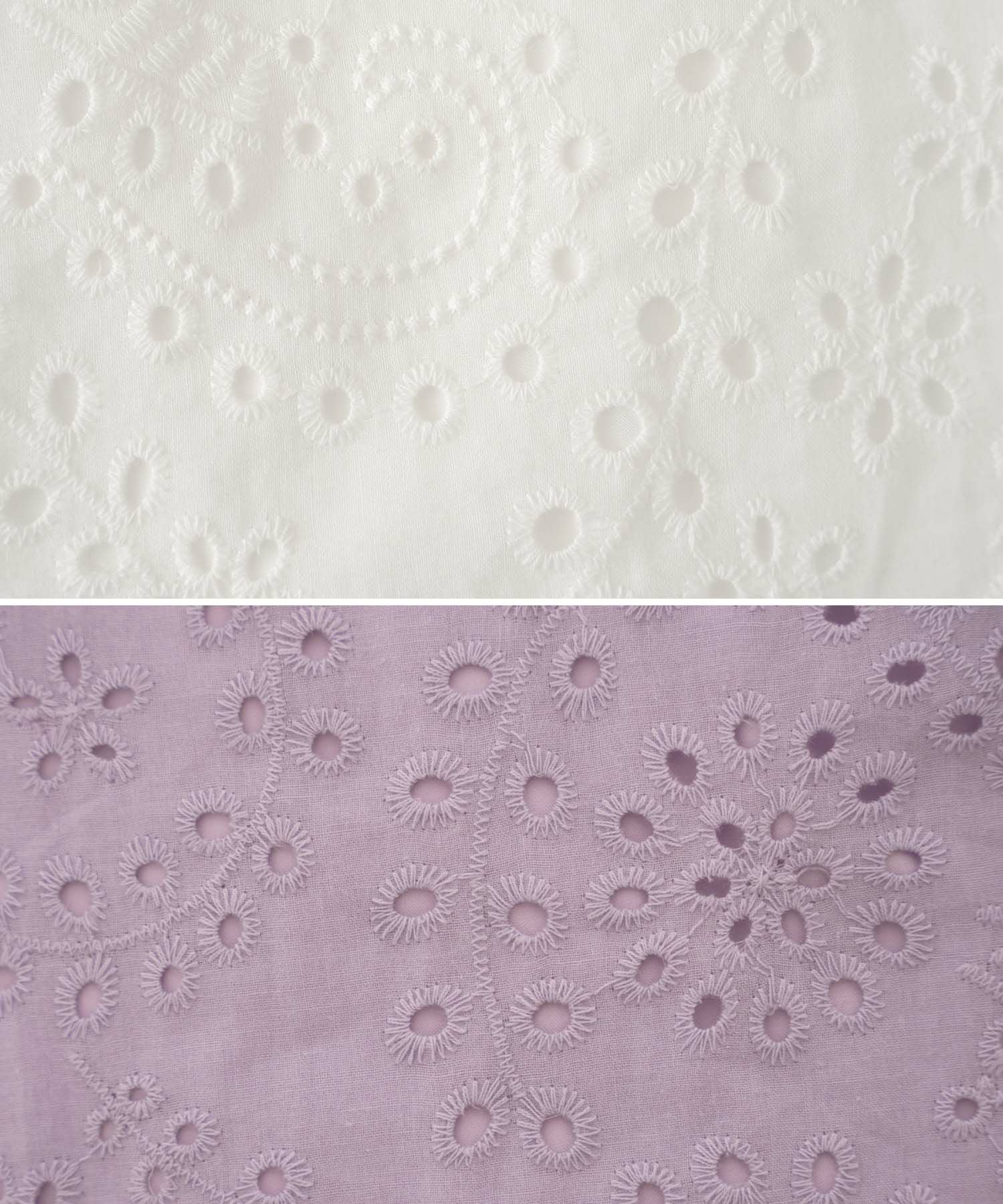 SPRING-SALE コットン レース フリル ワンピース le reve vaniller 全2