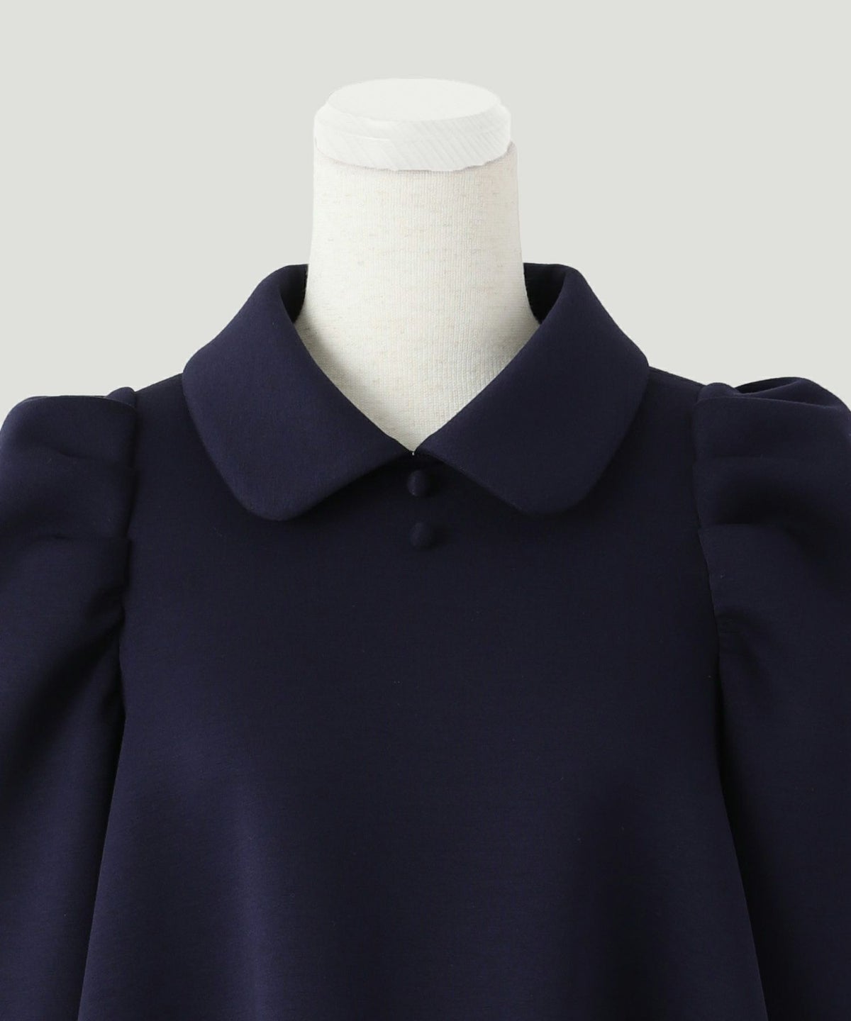 レディース/トップス/カットソー/ボンディング/襟付き/春/夏/秋/6分袖/杢グレー/アイボリー/ネイビー