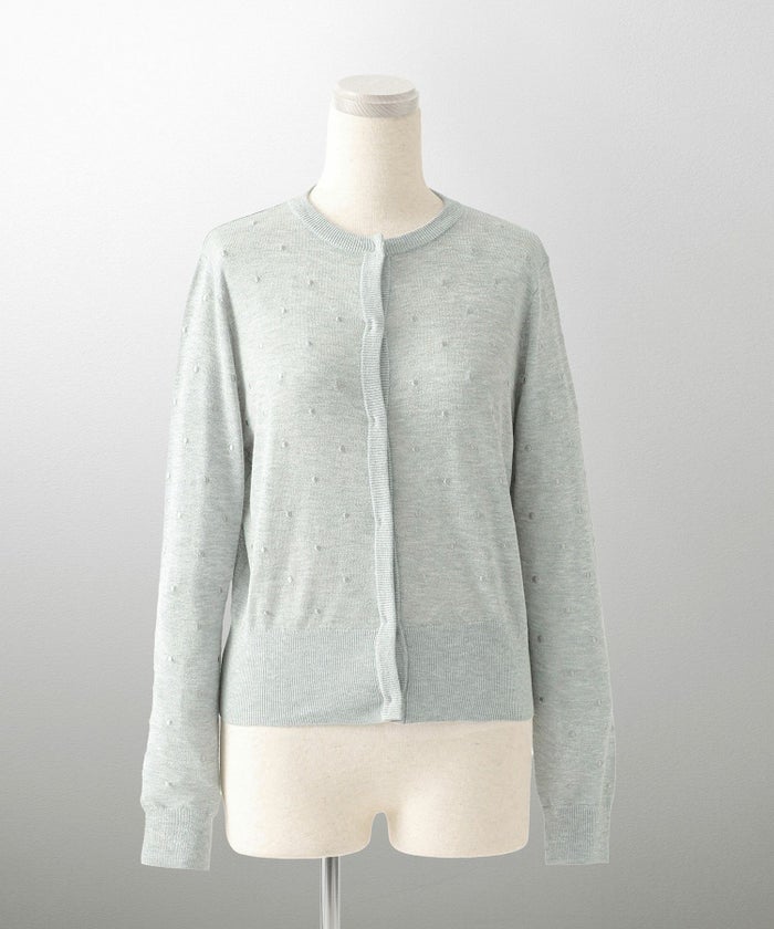 カーディガン/ドット柄/ラメ/シアーニット/カーディガン/チャコール/ハートホワイト/ハートブラック/ライトグレー/ホワイト/ネイビー/ブラック/S/M