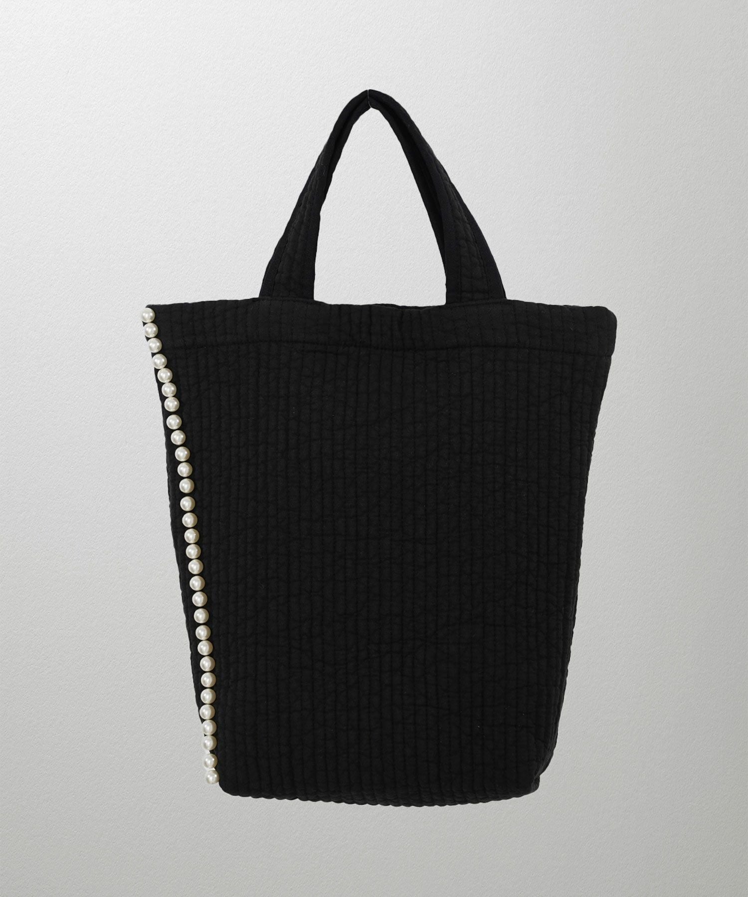 UUDLOW パール トートバッグ 縦長 パール トリム ヌビ バッグ HUIT 全4色｜hit912-0122【11