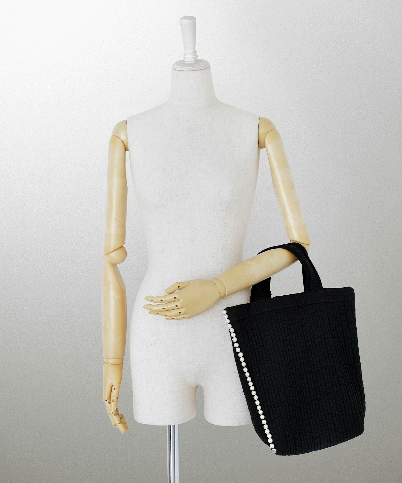 縦長 パール トリム ヌビ バッグ HUIT 全4色｜hit912-0122【11