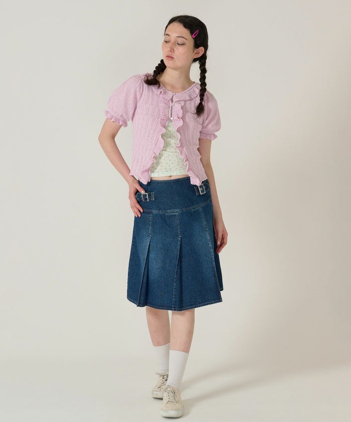 トップス/キャミソール/小花柄/レース