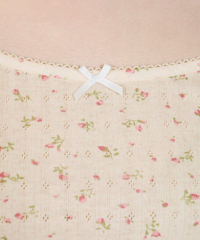 トップス/キャミソール/小花柄/レース