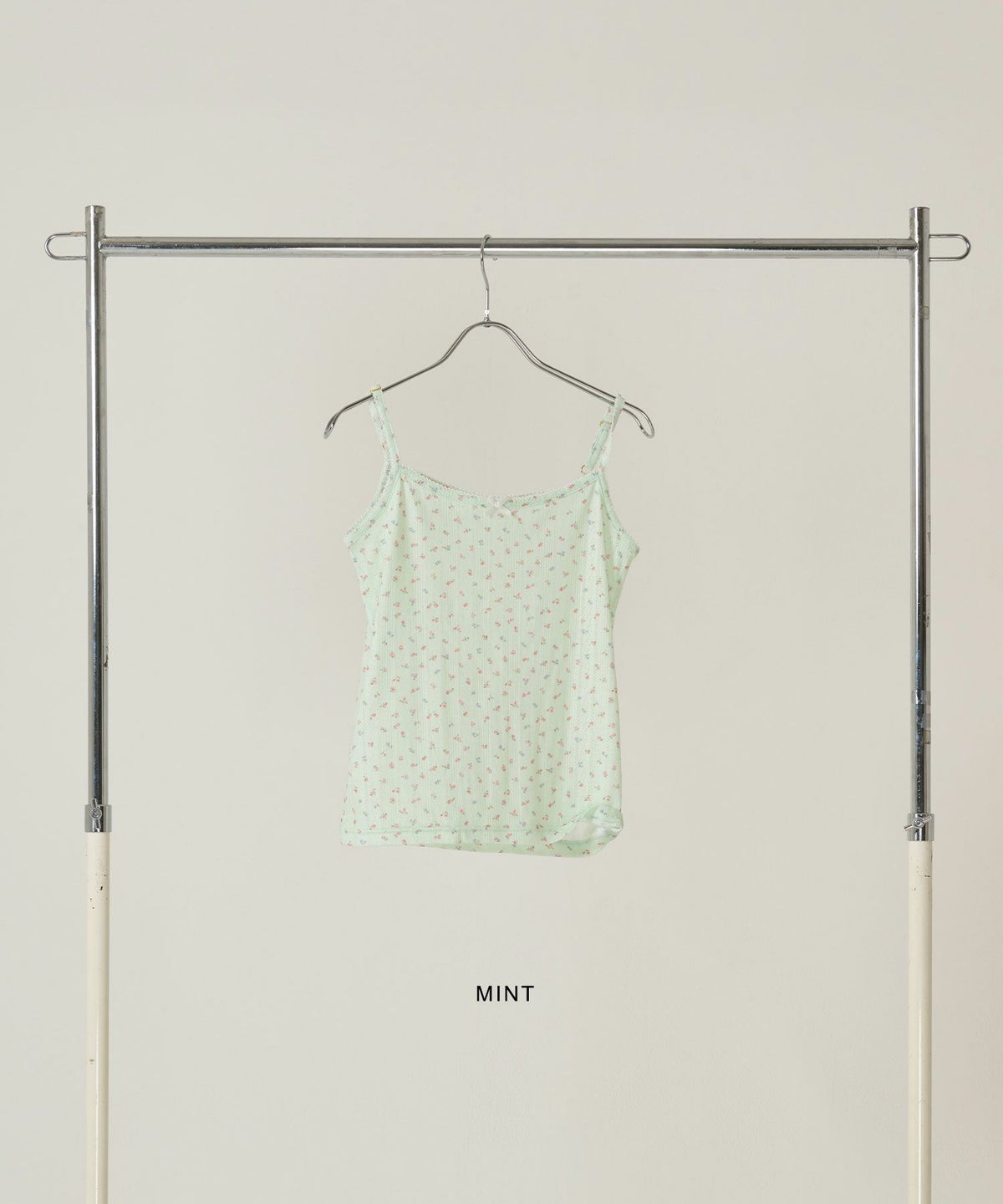 トップス/キャミソール/小花柄/レース