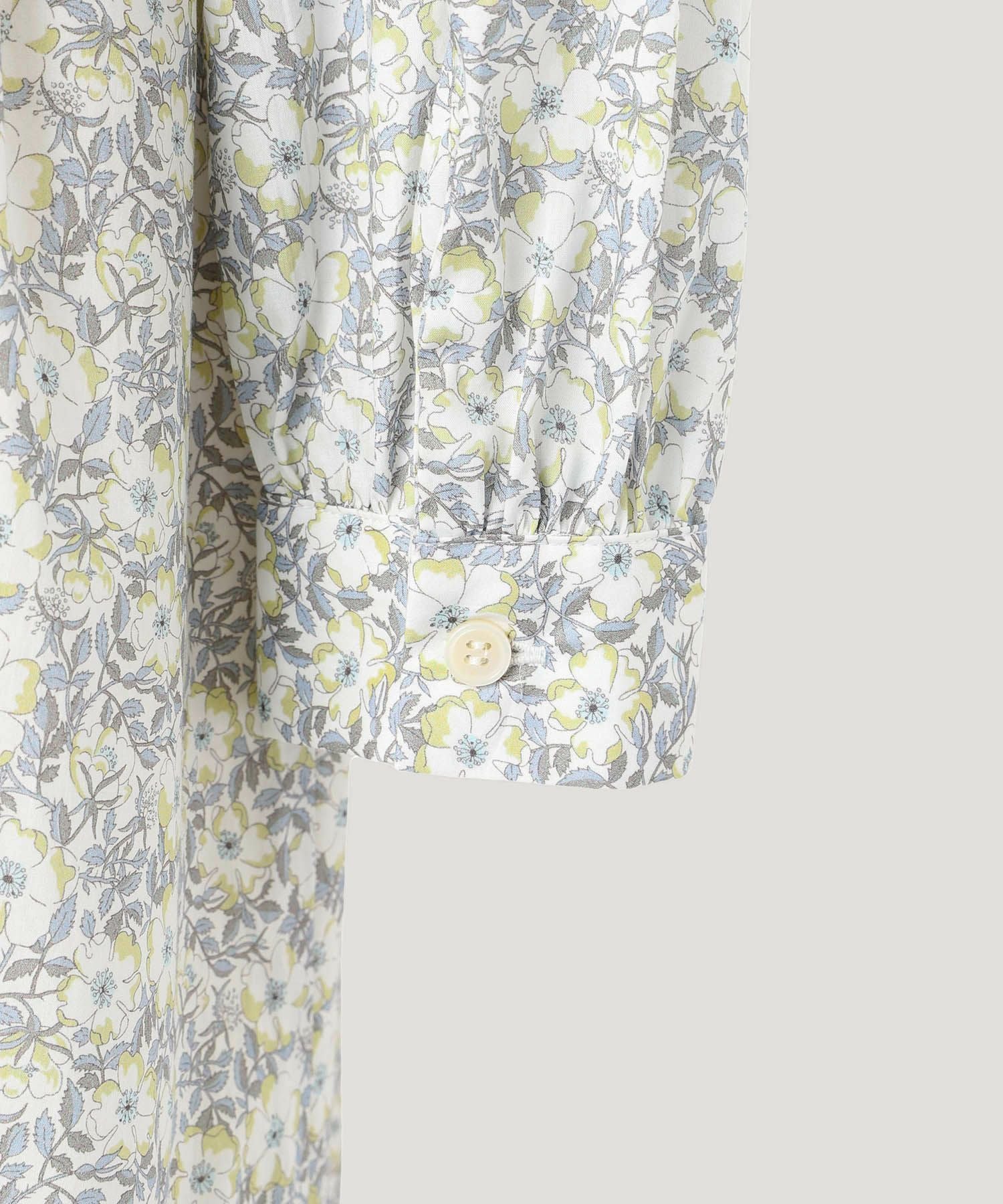スタンドカラー シャツ ワンピース Made with Liberty Fabric HUIT 全3