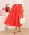 セレクト/スカートフレアかわいい春夏赤裏地オフィストレンド2024長いレディースきれいめ無地ジョイントスペース