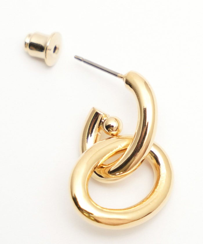 ダブル リング スタッズ ピアス Double Ring Studs Pierce