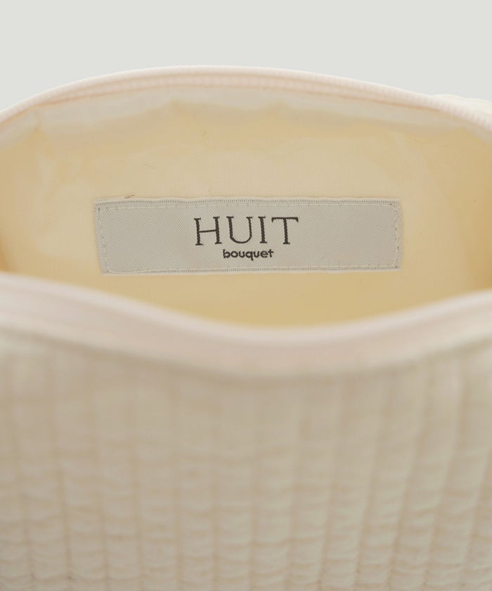 レディース/ポーチ/パール/ヌビ/春/夏/秋/冬/コスメポーチ/サニタリーポーチ/ブラック/アイボリー/グレー