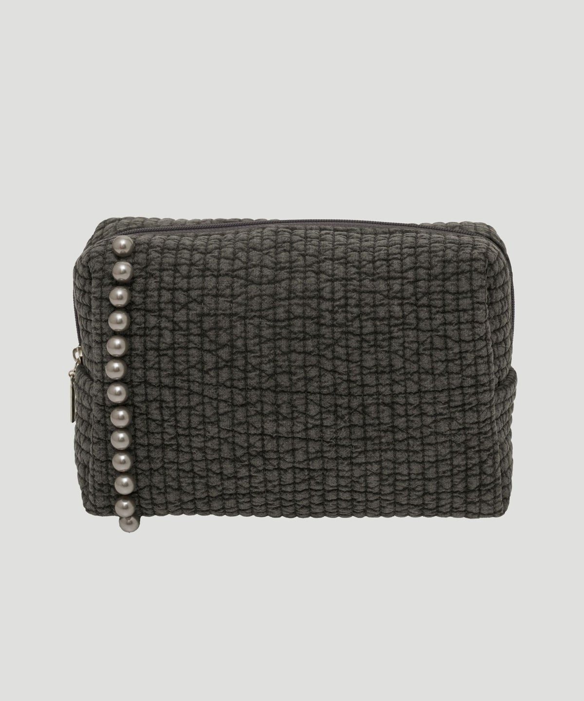 レディース/ポーチ/パール/ヌビ/春/夏/秋/冬/トラベルポーチ/オムツポーチ/ブラック/アイボリー/グレー