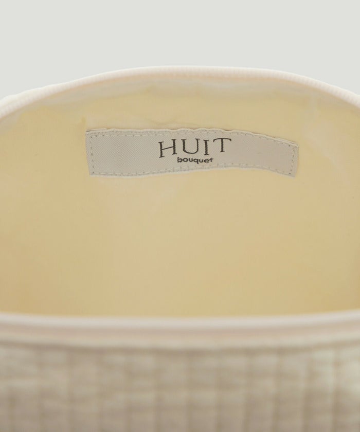 レディース/ポーチ/パール/ヌビ/春/夏/秋/冬/トラベルポーチ/オムツポーチ/ブラック/アイボリー/グレー