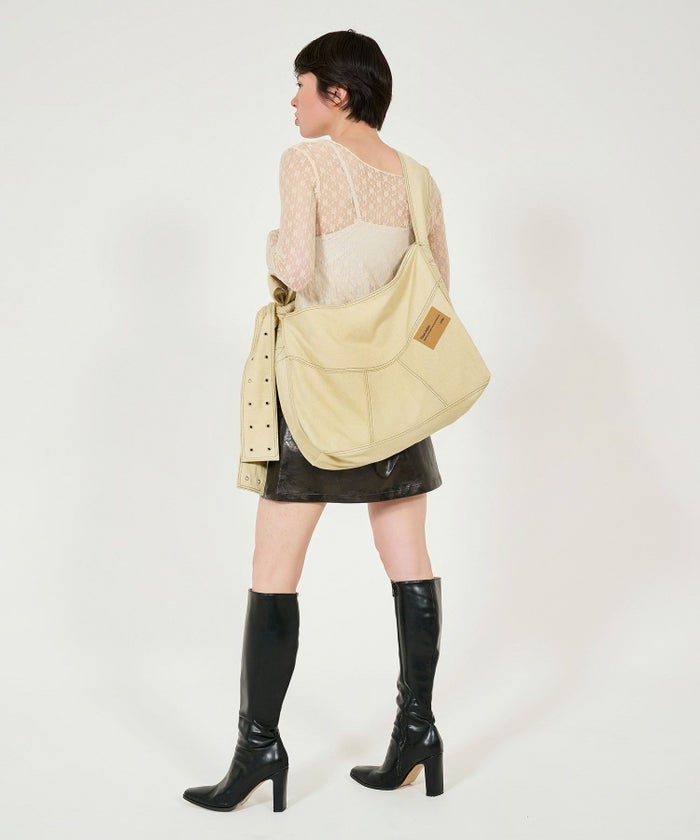 バッグ/ショルダーバッグ/キャンバス/リボントート