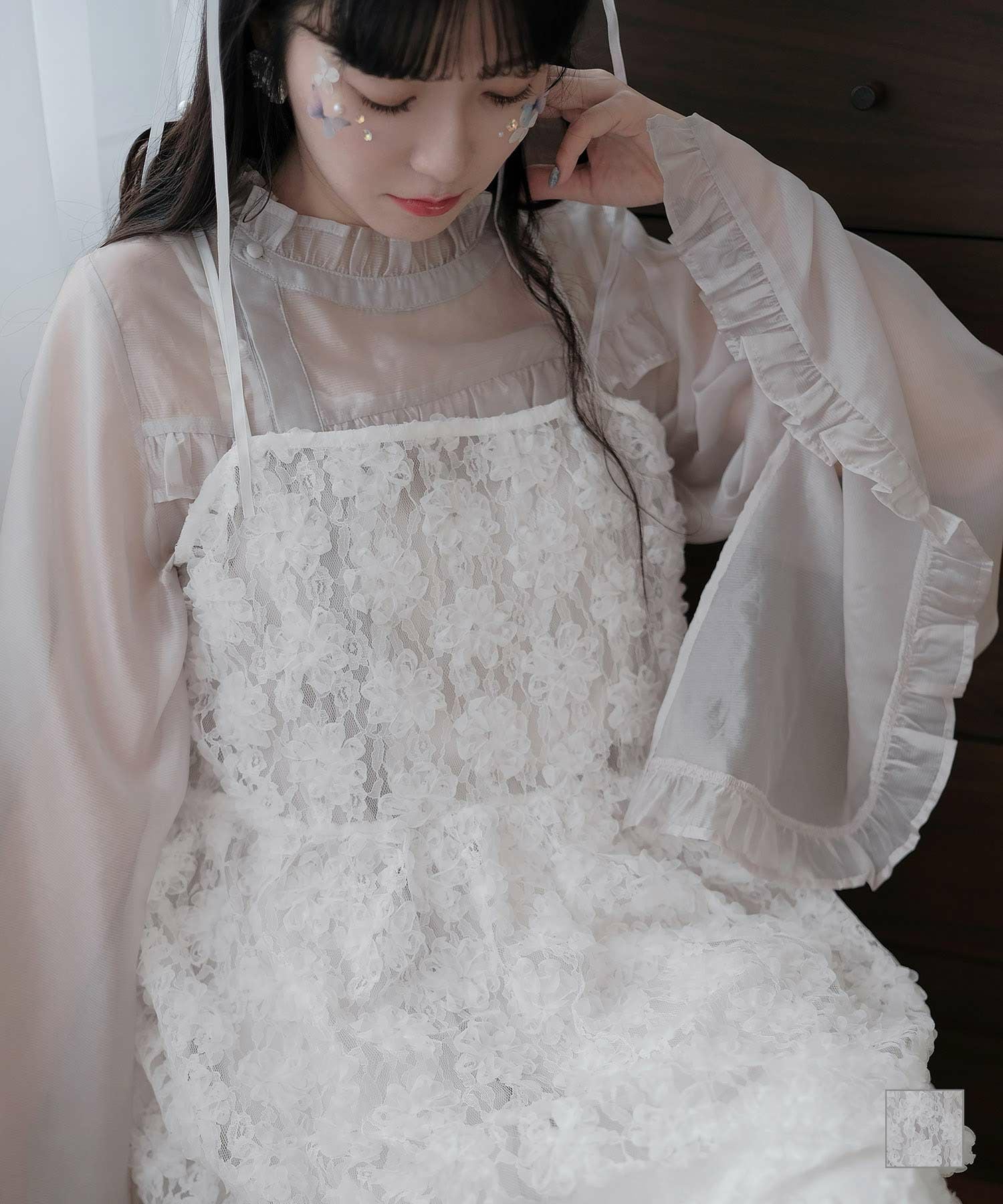 シアー ミニワンピース miolite 全1色｜mio331-0025【1】 - 半袖