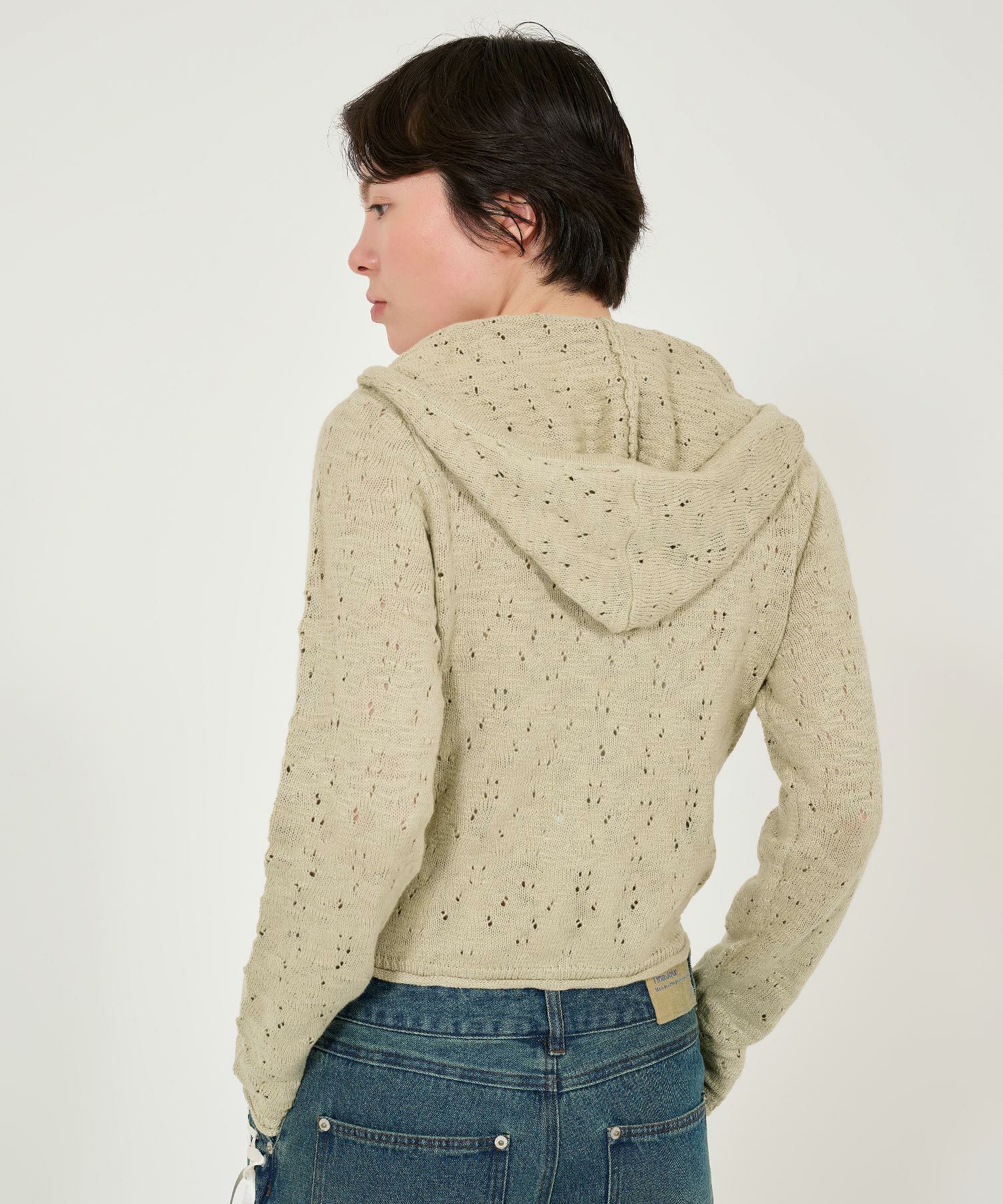 アイレット柄 ニットフーディー TINA：JOJUN 全3色｜tnj421-0836【4