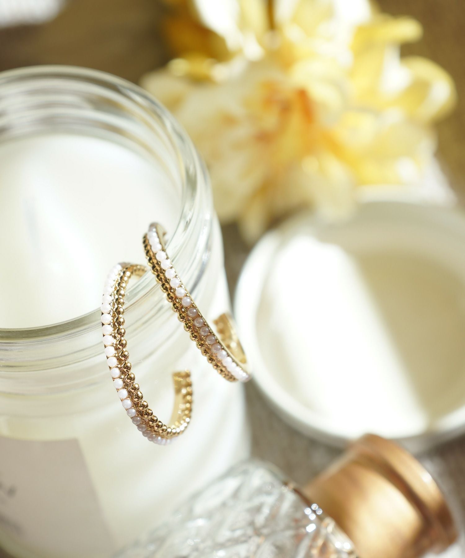 ダブル ライン フープ ピアス イヤリング Double Line Hoop Pierce