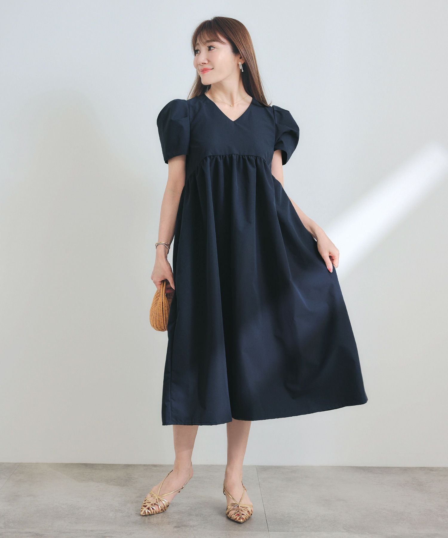 apolina ワンピース　2-3 Apolina（アポリナ）2026SS CORNELIA S/L SMOCK DRESS - rosepanel