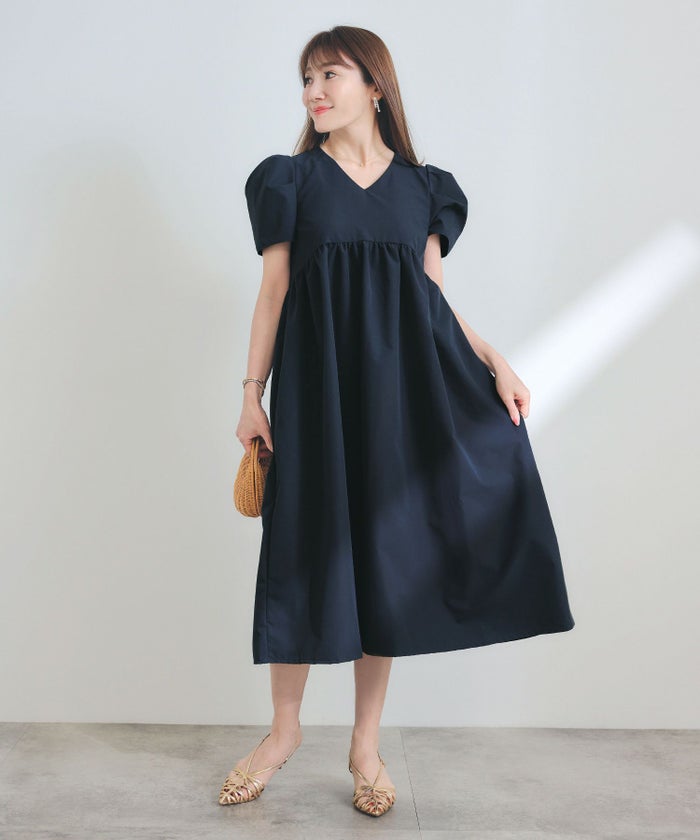 手洗い可/ワンピースレディース服きれいめかわいいおしゃれ洗える春夏秋無地シンプル大人ジョイントスペース