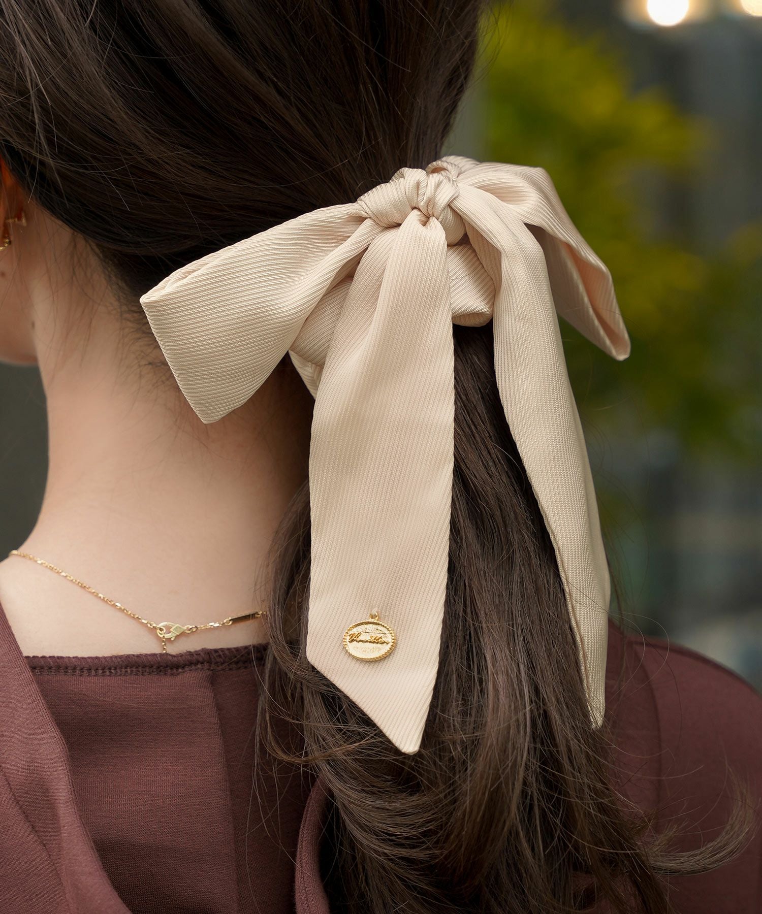 vaniller オリジナルチャーム付き リボン シュシュ le reve vaniller