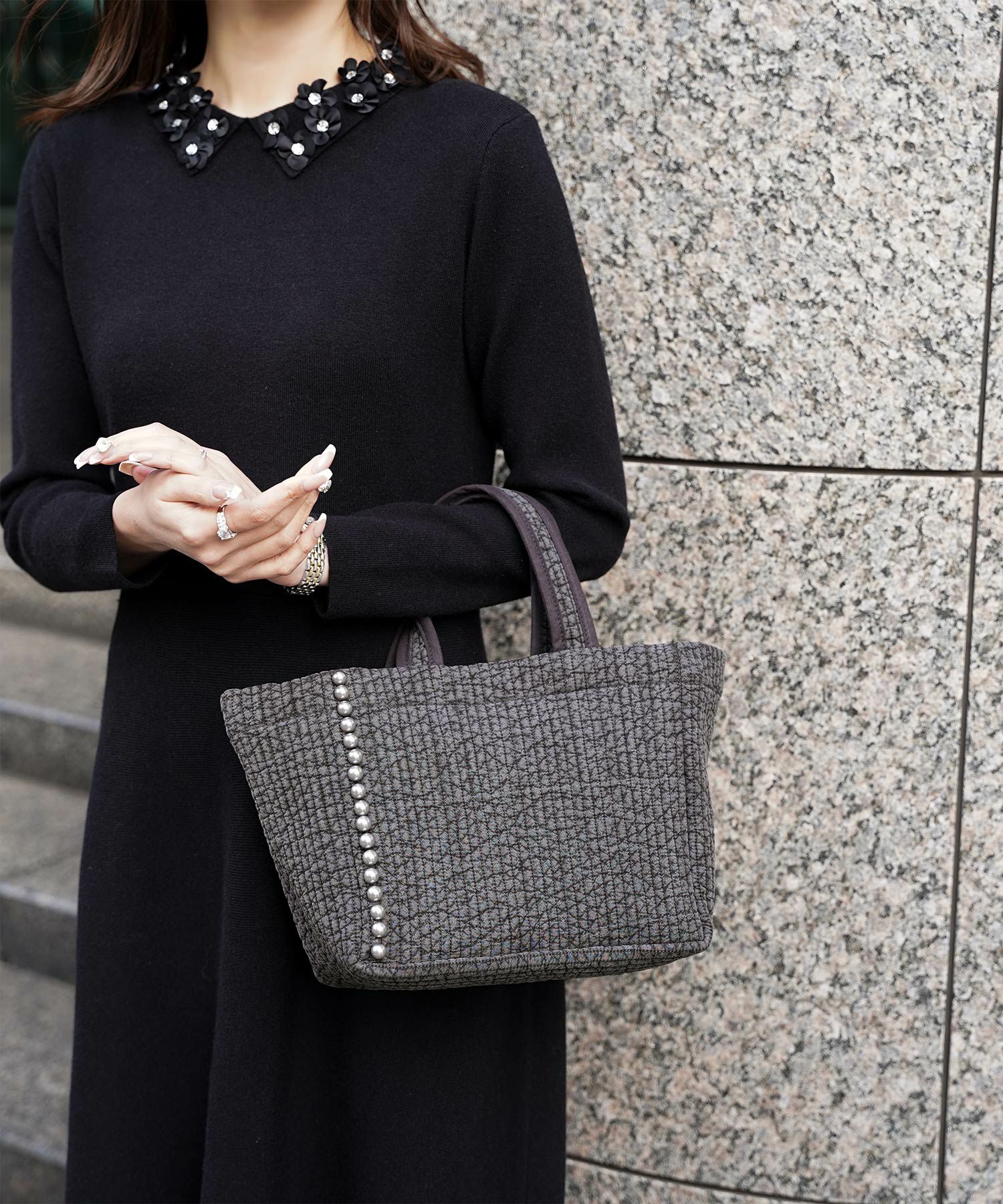 パールトリム ヌビ バッグ ミニ HUIT 全4色｜hit922-0151【10