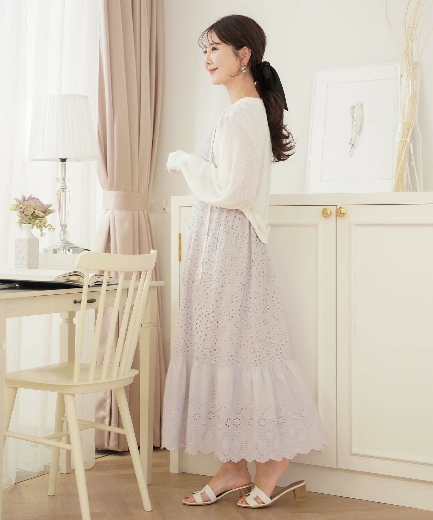 ラメ ニット ボレロ カーディガン le reve vaniller 全2色 ｜lvn421