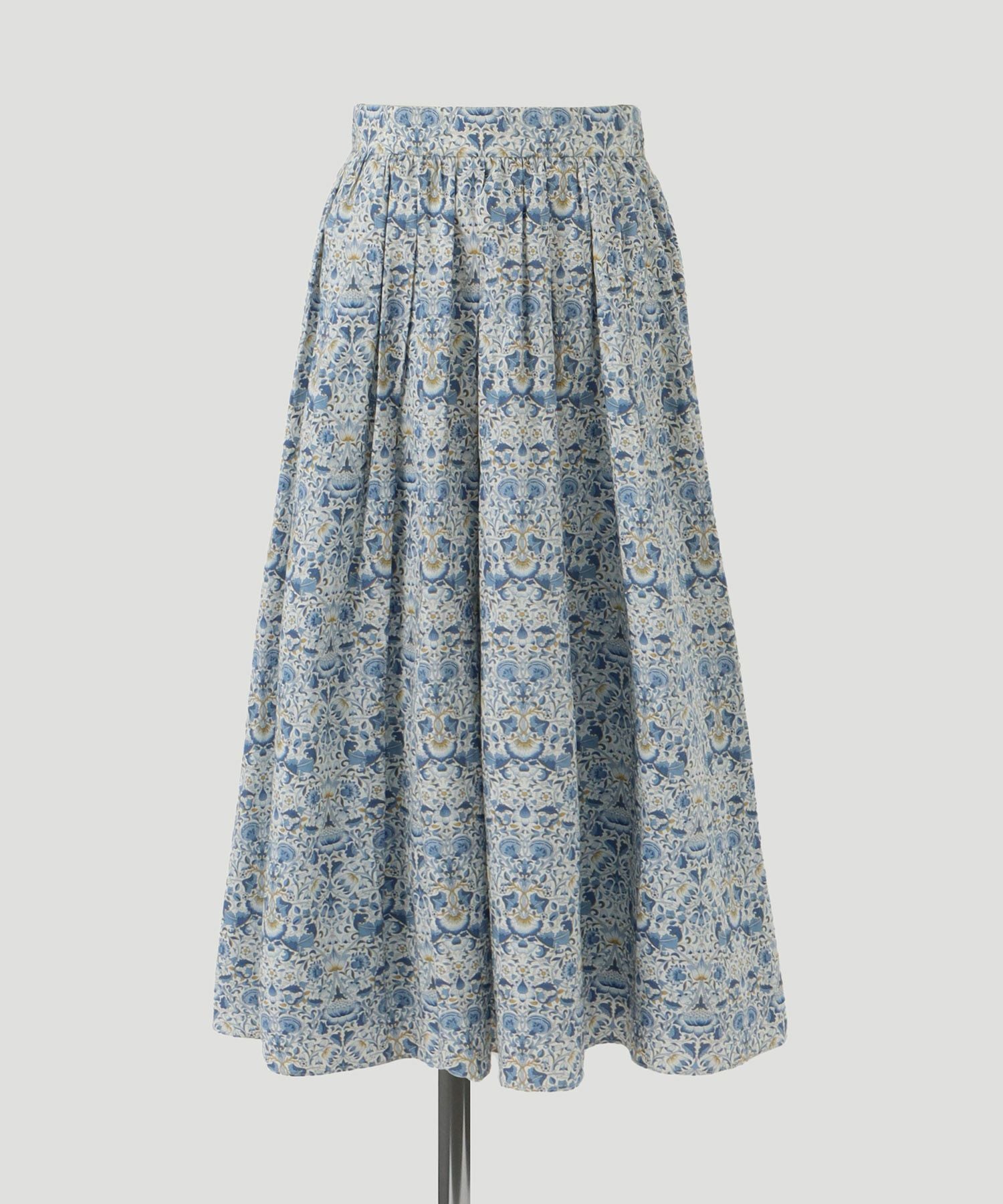 TIME-SALE タック フレア スカート Made with Liberty Fabric HUIT 全2