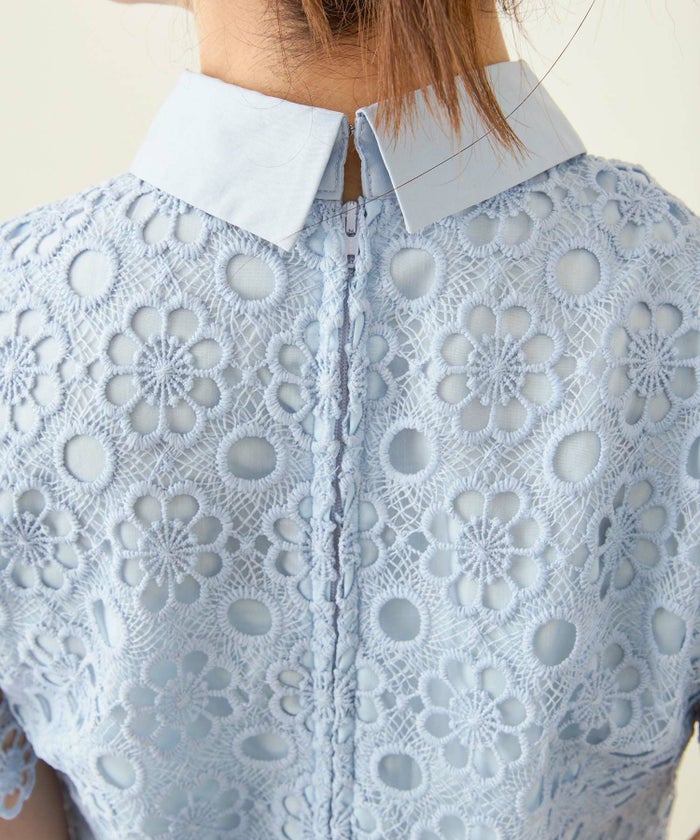 手洗い可 コーデ お呼ばれ 上品 清楚 夏 半袖 レディース おしゃれ 白黒 オフィス かわいい 大人 きれいめ ジョイントスペース